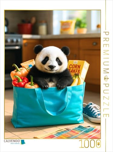 CALVENDO Puzzle Panda in Einkaufstasche | 1000 Teile Lege-Größe 48 x 64 cm Foto-Puzzle für glückliche Stunden CALVENDO Puzzle Panda in Einkaufstasche | 1000 Teile Lege-Größe 48 x 64 cm Foto-Puzzle für glückliche Stunden von CALVENDO