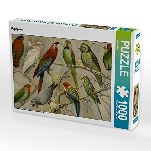 CALVENDO Puzzle Papageien 1000 Teile Puzzle quer | 1000 Teile Lege-Größe 64 x 48 cm Foto-Puzzle für glückliche Stunden von CALVENDO