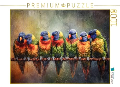 CALVENDO Puzzle Papageien | Lege-Größe cm Foto-Puzzle für glückliche Stunden von CALVENDO