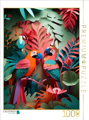 CALVENDO Puzzle Papageien im Dschungel | 1000 Teile Lege-Größe 64 x 48 cm Foto-Puzzle für glückliche Stunden CALVENDO Puzzle Papageien im Dschungel | 1000 Teile Lege-Größe 64 x 48 cm Foto-Puzzle für glückliche Stunden von CALVENDO
