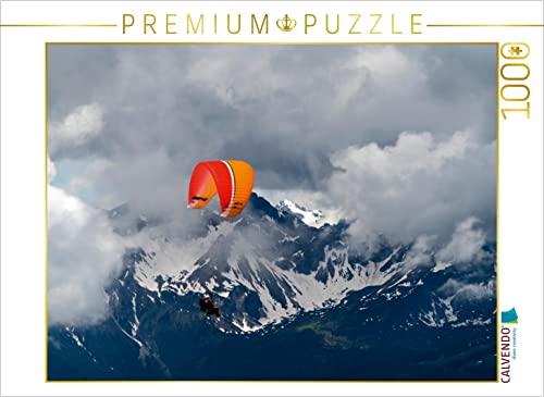 CALVENDO Puzzle Paragliding im Allgäu 1000 Teile Puzzle quer | Lege-Größe cm Foto-Puzzle für glückliche Stunden von CALVENDO