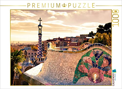 CALVENDO Puzzle Park Güell 1000 Teile Puzzle quer | 1000 Teile Lege-Größe 64 x 48 cm Foto-Puzzle für glückliche Stunden von CALVENDO