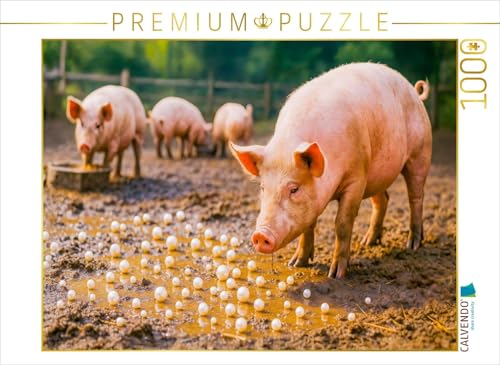 CALVENDO Puzzle Perlen vor die Säue werfen - Verschwendung Deluxe | 1000 Teile Lege-Größe 64 x 48 cm Foto-Puzzle für glückliche Stunden von CALVENDO