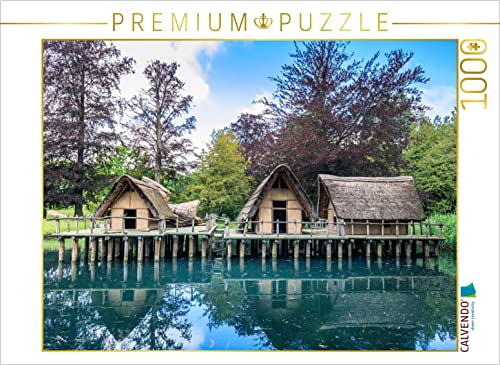 CALVENDO Puzzle Pfahlbauer-Siedlung im Bally Park Schönenwerd in der Schweiz 1000 Teile Puzzle quer | 1000 Teile Lege-Größe 64 x 48 cm Foto-Puzzle für glückliche Stunden von CALVENDO