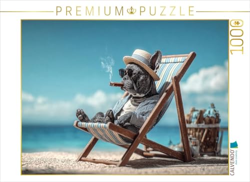 CALVENDO Puzzle Pfoten hoch, Urlaub läuft! | 1000 Teile Lege-Größe 64 x 48 cm Foto-Puzzle für glückliche Stunden von CALVENDO