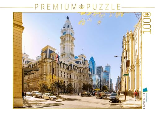 CALVENDO Puzzle Philadelphia City Hall & Skyline – Philadelphia | 1000 Teile Lege-Größe 64 x 48 cm Foto-Puzzle für glückliche Stunden von CALVENDO