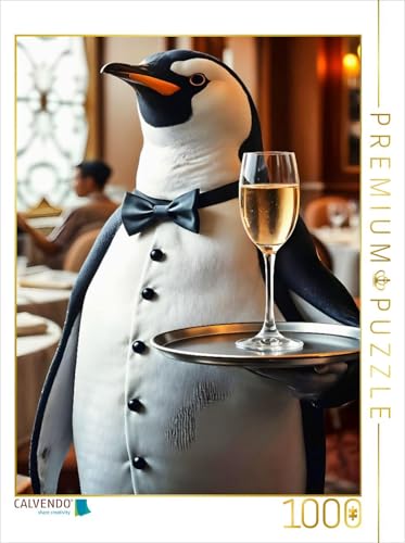 CALVENDO Puzzle Pinguin serviert stilvoll | 1000 Teile Lege-Größe 48 x 64 cm Foto-Puzzle für glückliche Stunden CALVENDO Puzzle Pinguin serviert stilvoll | 1000 Teile Lege-Größe 48 x 64 cm Foto-Puzzle für glückliche Stunden von CALVENDO