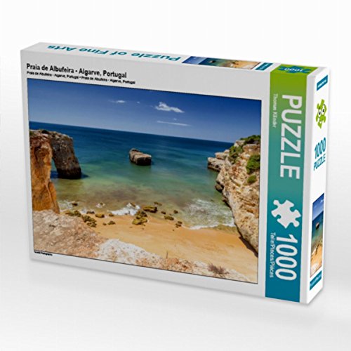 CALVENDO Puzzle Praia de Albufeira - Algarve, Portugal 1000 Teile Lege-Größe 64 x 48 cm Foto-Puzzle Bild von TomKli Klinder, Thomas von CALVENDO