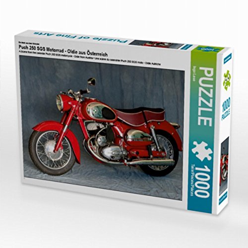 CALVENDO Puzzle Puch 250 SGS Motorrad - Oldie aus Österreich 1000 Teile Lege-Größe 64 x 48 cm Foto-Puzzle Bild von Ingo Laue von CALVENDO