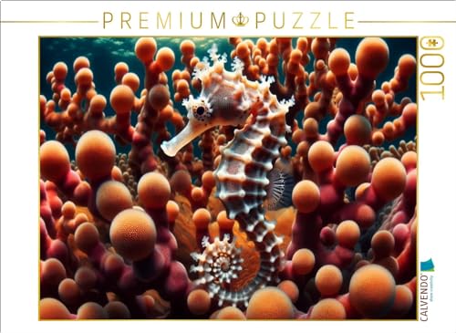 CALVENDO Puzzle Pygmäenseepferdchen vor Gorgonienkorallen | 1000 Teile Lege-Größe 64 x 48 cm Foto-Puzzle für glückliche Stunden von CALVENDO