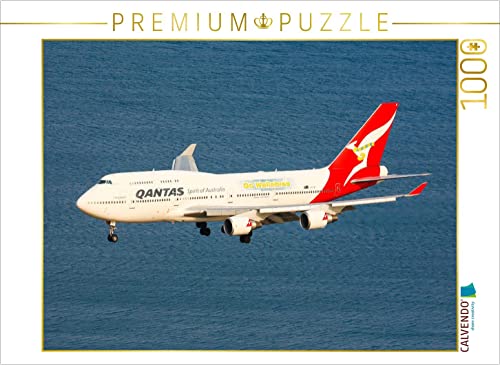 CALVENDO Puzzle Qantas Boeing 747-400 - YSSY/SYD 1000 Teile Lege-Größe 64 x 48 cm Foto-Puzzle Bild von Sebastian Thoma von CALVENDO