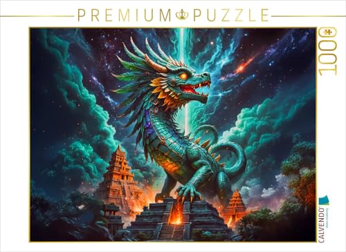 CALVENDO Puzzle Quetzalcoatl, der gefiederte Schlangengott | 1000 Teile Lege-Größe 64 x 48 cm Foto-Puzzle für glückliche Stunden von CALVENDO