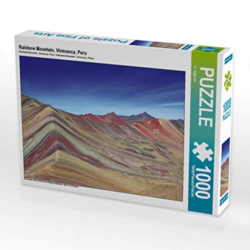 CALVENDO Puzzle Rainbow Mountain, Vinicunca, Peru 1000 Teile Lege-Größe 64 x 48 cm Foto-Puzzle Bild von viaje.ch von CALVENDO