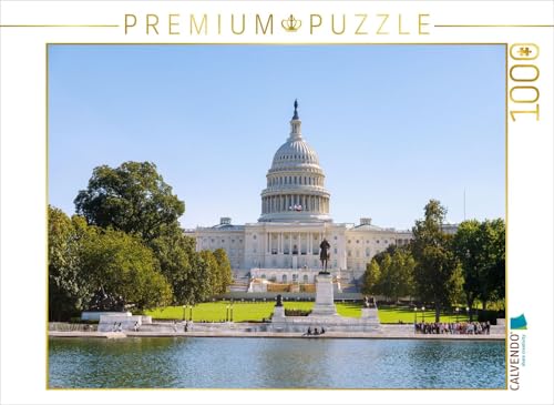 CALVENDO Puzzle Reflecting Pool, Grant Memorial und US-Kapitol – Washington, D.C. | 1000 Teile Lege-Größe 64 x 48 cm Foto-Puzzle für glückliche Stunden von CALVENDO