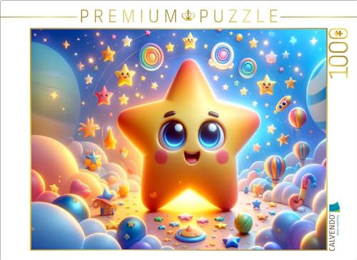 CALVENDO Puzzle Regenbogenwolke: Der farbenfrohe Stern | 1000 Teile Lege-Größe 64 x 48 cm Foto-Puzzle für glückliche Stunden von CALVENDO