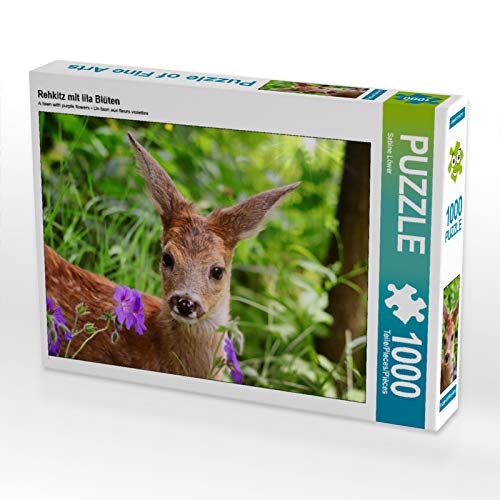 CALVENDO Puzzle Rehkitz mit lila Blüten 1000 Teile Puzzle quer | 1000 Teile Lege-Größe 64 x 48 cm Foto-Puzzle für glückliche Stunden CALVENDO Puzzle Rehkitz mit lila Blüten 1000 Teile Puzzle quer | 1000 Teile Lege-Größe 64 x 48 cm Foto-Puzzle für glückliche Stunden von CALVENDO
