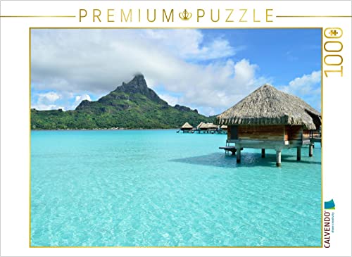 CALVENDO Puzzle Resort auf Bora Bora 1000 Teile Puzzle quer | 1000 Teile Lege-Größe 64 x 48 cm Foto-Puzzle für glückliche Stunden von CALVENDO