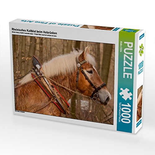 CALVENDO Puzzle Rheinisches Kaltblut beim Holzrücken 1000 Teile Puzzle quer | 1000 Teile Lege-Größe 64 x 48 cm Foto-Puzzle für glückliche Stunden CALVENDO Puzzle Rheinisches Kaltblut beim Holzrücken 1000 Teile Puzzle quer | 1000 Teile Lege-Größe 64 x 48 cm Foto-Puzzle für glückliche Stunden von CALVENDO