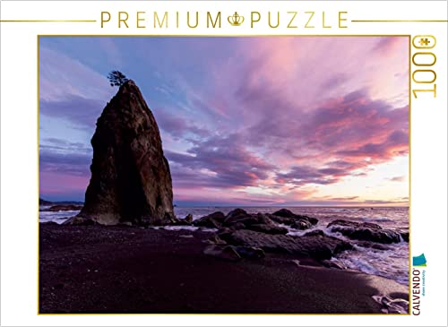 CALVENDO Puzzle Rialto Beach - Olympic National Park 1000 Teile Puzzle quer | 1000 Teile Lege-Größe 64 x 48 cm Foto-Puzzle für glückliche Stunden von CALVENDO