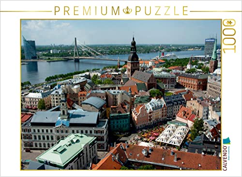 CALVENDO Puzzle Riga 1000 Teile Puzzle quer | Lege-Größe cm Foto-Puzzle für glückliche Stunden von CALVENDO