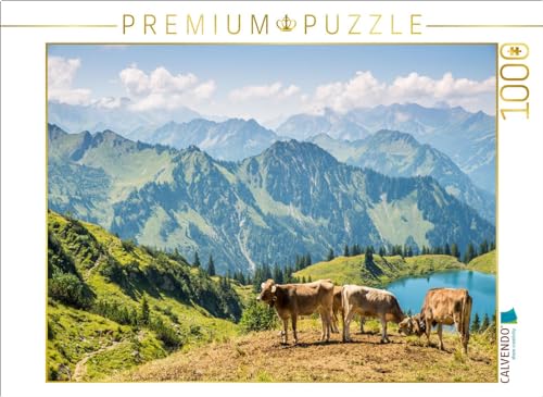 CALVENDO Puzzle Rinder am Nebelhorn | 1000 Teile Lege-Größe 64 x 48 cm Foto-Puzzle für glückliche Stunden CALVENDO Puzzle Rinder am Nebelhorn | 1000 Teile Lege-Größe 64 x 48 cm Foto-Puzzle für glückliche Stunden von CALVENDO