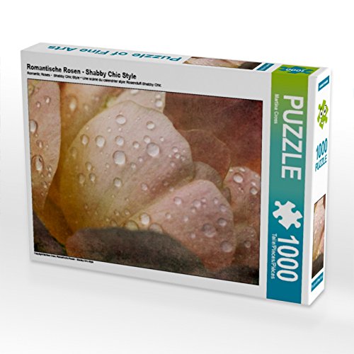 CALVENDO Puzzle Romantische Rosen - Shabby Chic Style 1000 Teile Puzzle quer | 1000 Teile Lege-Größe 64 x 48 cm Foto-Puzzle für glückliche Stunden CALVENDO Puzzle Romantische Rosen - Shabby Chic Style 1000 Teile Puzzle quer | 1000 Teile Lege-Größe 64 x 48 cm Foto-Puzzle für glückliche Stunden von CALVENDO