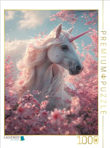 CALVENDO Puzzle Rosiges Einhorn: Kirschblütenzauber | 1000 Teile Lege-Größe 48 x 64 cm Foto-Puzzle für glückliche Stunden CALVENDO Puzzle Rosiges Einhorn: Kirschblütenzauber | 1000 Teile Lege-Größe 48 x 64 cm Foto-Puzzle für glückliche Stunden von CALVENDO