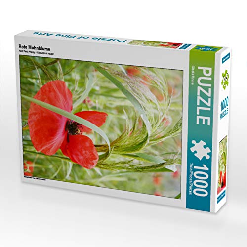 CALVENDO Puzzle Rote Mohnblume | 1000 Teile Lege-Größe 48 x 64 cm Foto-Puzzle für glückliche Stunden von CALVENDO