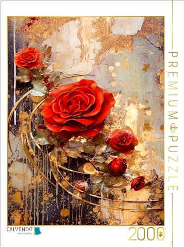 CALVENDO Puzzle Rote Rosen | 2000 Teile Lege-Größe 67 x 90 cm Foto-Puzzle für glückliche Stunden CALVENDO Puzzle Rote Rosen | 2000 Teile Lege-Größe 67 x 90 cm Foto-Puzzle für glückliche Stunden von CALVENDO