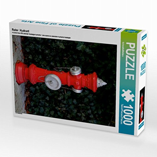 CALVENDO Puzzle Roter Hydrant 1000 Teile Lege-Größe 48 x 64 cm Foto-Puzzle Bild von SchnelleWelten von CALVENDO