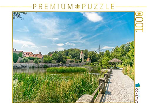 CALVENDO Puzzle Rothenburger Weiher 1000 Teile Puzzle quer | Lege-Größe cm Foto-Puzzle für glückliche Stunden von CALVENDO