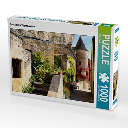 CALVENDO Puzzle Rousset Les Vignes,Drome 1000 Teile Puzzle quer | 1000 Teile Lege-Größe 64 x 48 cm Foto-Puzzle für glückliche Stunden von CALVENDO