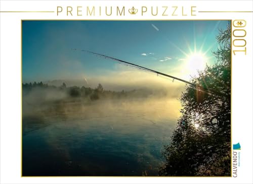 CALVENDO Puzzle Ruhig Werden - Angeln | Lege-Größe cm Foto-Puzzle für glückliche Stunden von CALVENDO