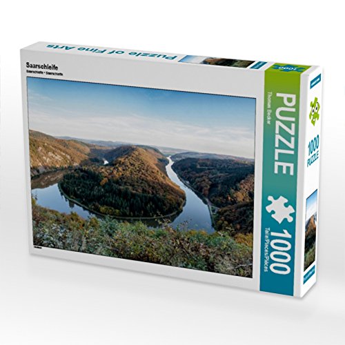 CALVENDO Puzzle Saarschleife 1000 Teile Puzzle quer | 1000 Teile Lege-Größe 64 x 48 cm Foto-Puzzle für glückliche Stunden von CALVENDO