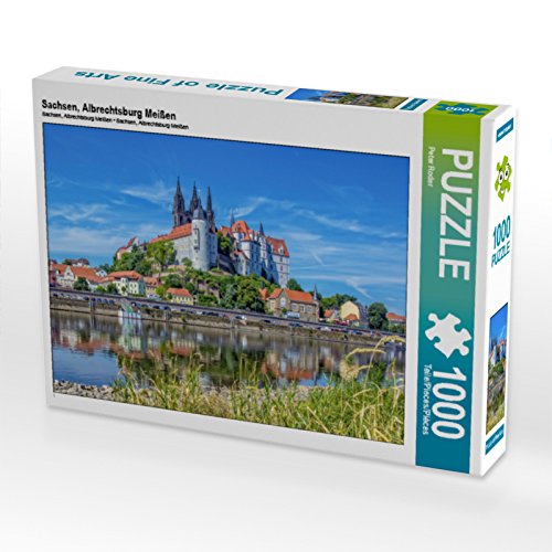 CALVENDO Puzzle Sachsen, Albrechtsburg Meißen 1000 Teile Puzzle quer | 1000 Teile Lege-Größe 64 x 48 cm Foto-Puzzle für glückliche Stunden von CALVENDO