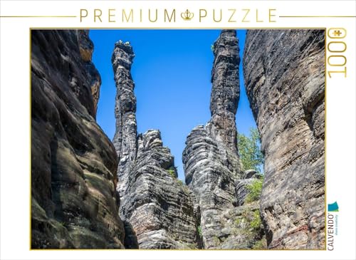 CALVENDO Puzzle Sächsische Schweiz - Klettergebiet Bielatal | 1000 Teile Lege-Größe 64 x 48 cm Foto-Puzzle für glückliche Stunden von CALVENDO