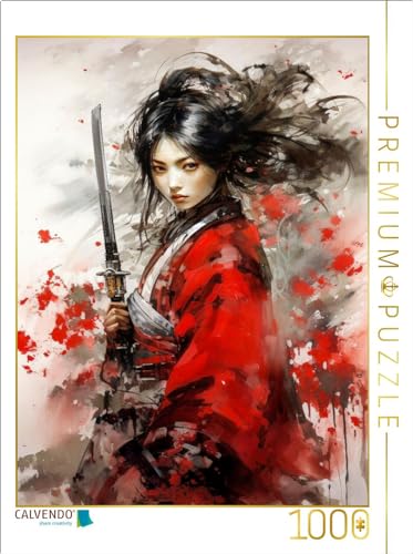 CALVENDO Puzzle Samurai, die unerschrockene Kämpferin | Lege-Größe cm Foto-Puzzle für glückliche Stunden von CALVENDO