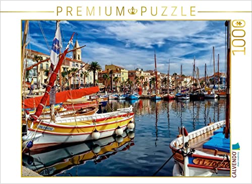 CALVENDO Puzzle Sanary-sur-Mer, Frankreich 1000 Teile Puzzle quer | 1000 Teile Lege-Größe 64 x 48 cm Foto-Puzzle für glückliche Stunden von CALVENDO