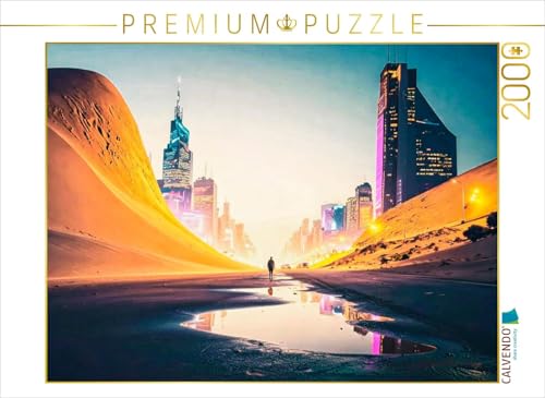 CALVENDO Puzzle Sanddünen verschlingen Schon die Vorstädte. | 2000 Teile Lege-Größe 90 x 67 cm Foto-Puzzle für glückliche Stunden von CALVENDO