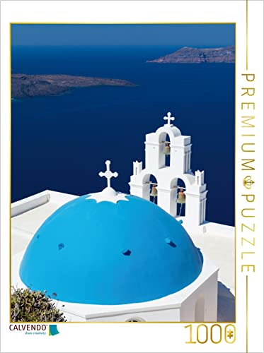 CALVENDO Puzzle Santorini - Schönheit der Südlichen Ägäis 1000 Teile Puzzle hoch | 1000 Teile Lege-Größe 48 x 64 cm Foto-Puzzle für glückliche Stunden von CALVENDO