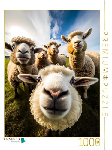 CALVENDO Puzzle Schafe | 1000 Teile Lege-Größe 48 x 64 cm Foto-Puzzle für glückliche Stunden von CALVENDO