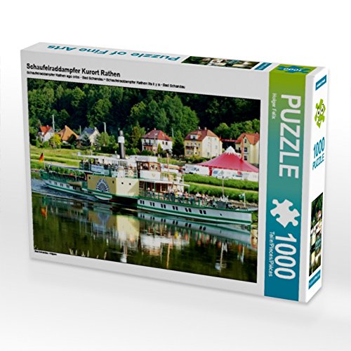CALVENDO Puzzle Schaufelraddampfer Kurort Rathen 1000 Teile Puzzle quer | 1000 Teile Lege-Größe 64 x 48 cm Foto-Puzzle für glückliche Stunden CALVENDO Puzzle Schaufelraddampfer Kurort Rathen 1000 Teile Puzzle quer | 1000 Teile Lege-Größe 64 x 48 cm Foto-Puzzle für glückliche Stunden von CALVENDO