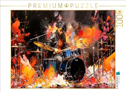 CALVENDO Puzzle Schlagzeug, EIN einzigartiges Ensemble aus Musik und Kunst | 1000 Teile Lege-Größe 64 x 48 cm Foto-Puzzle für glückliche Stunden von CALVENDO