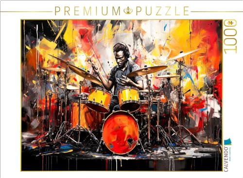CALVENDO Puzzle Schlagzeug, Musik und kreatives Design beeindruckend vereint | 1000 Teile Lege-Größe 64 x 48 cm Foto-Puzzle für glückliche Stunden von CALVENDO