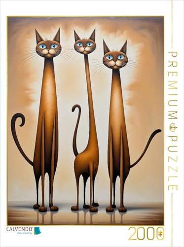 CALVENDO Puzzle Schlaue Katzenclique | 2000 Teile Lege-Größe 67 x 90 cm Foto-Puzzle für glückliche Stunden CALVENDO Puzzle Schlaue Katzenclique | 2000 Teile Lege-Größe 67 x 90 cm Foto-Puzzle für glückliche Stunden von CALVENDO