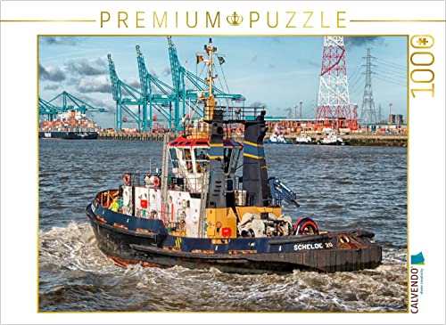 CALVENDO Puzzle Schlepper Hafen Antwerpen 1000 Teile Lege-Größe 64 x 48 cm Foto-Puzzle Bild von Peter Roder von CALVENDO