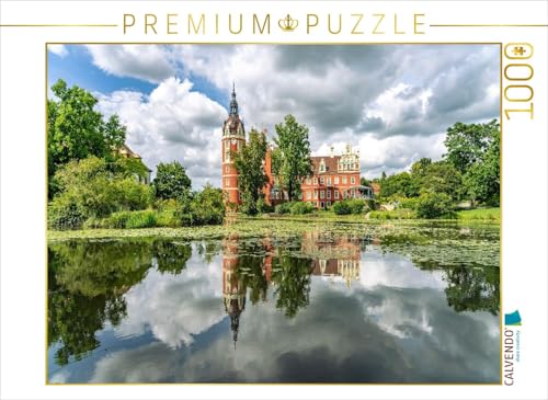 CALVENDO Puzzle Schloss Muskau im Muskauer Park, Bad Muskau, Sachsen | 1000 Teile Lege-Größe 64 x 48 cm Foto-Puzzle für glückliche Stunden von CALVENDO