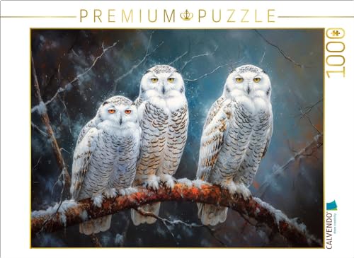 CALVENDO Puzzle Schnee-Eulen | Lege-Größe cm Foto-Puzzle für glückliche Stunden von CALVENDO