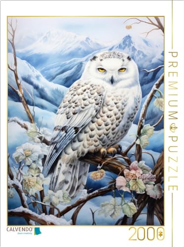 CALVENDO Puzzle Schneeeule | 2000 Teile Lege-Größe 67 x 90 cm Foto-Puzzle für glückliche Stunden von CALVENDO