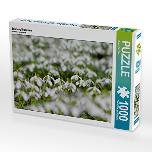 CALVENDO Puzzle Schneeglöckchen 1000 Teile Puzzle quer | 1000 Teile Lege-Größe 64 x 48 cm Foto-Puzzle für glückliche Stunden von CALVENDO